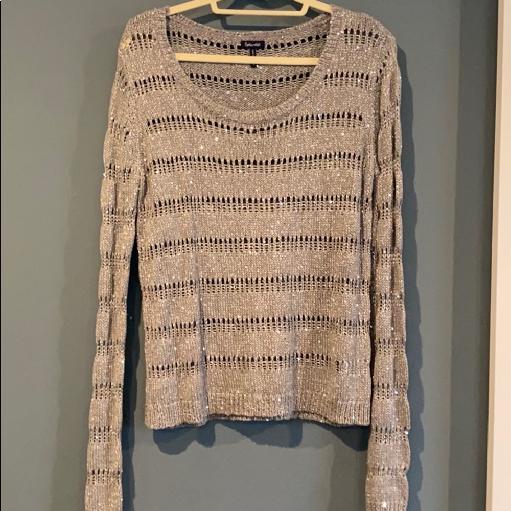 Splendid grey with sequins sweater